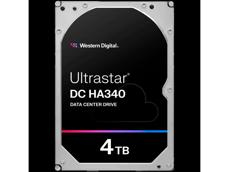 HDD Server WD Ultrastar DC HA340 4TB 512e SE, 3.5’’, 256MB, 7200 RPM, SATA, SKU: 0B47076