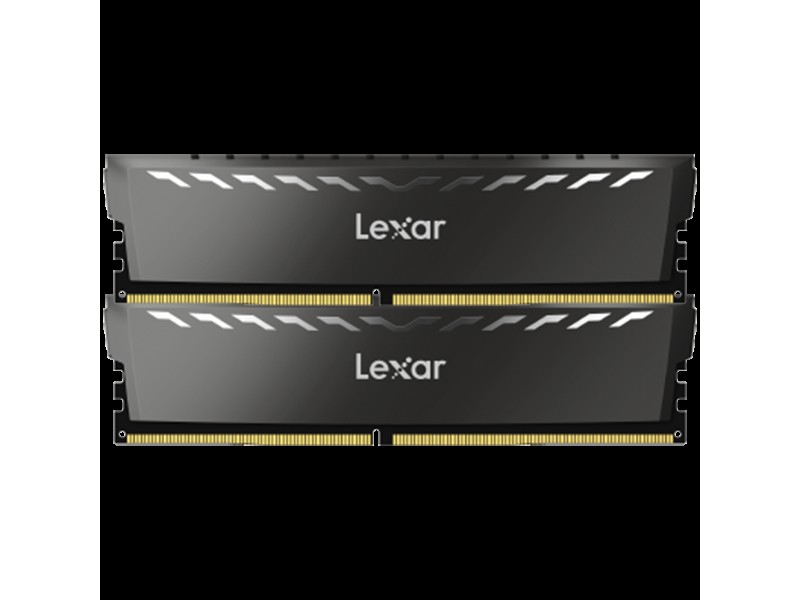Lexar 2x16GB THOR DDR4 3600 UDIMM XMP Memory with Black heatsink. Dual pack