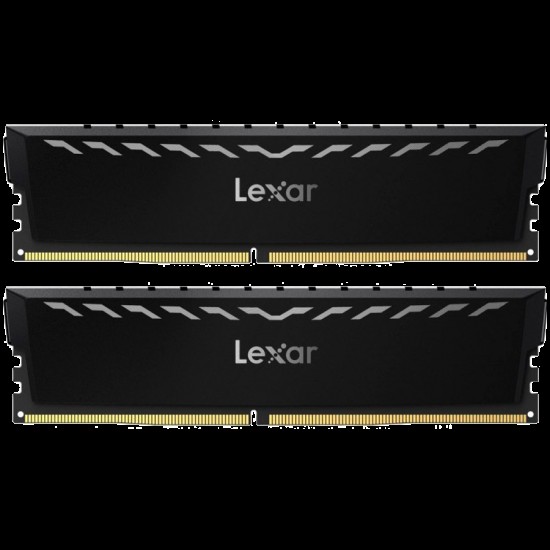 Lexar 2x8GB THOR DDR4 3600 UDIMM XMP Memory with Black heatsink. Dual pack