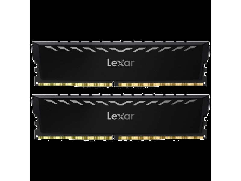 Lexar 2x8GB THOR DDR4 3600 UDIMM XMP Memory with Black heatsink. Dual pack