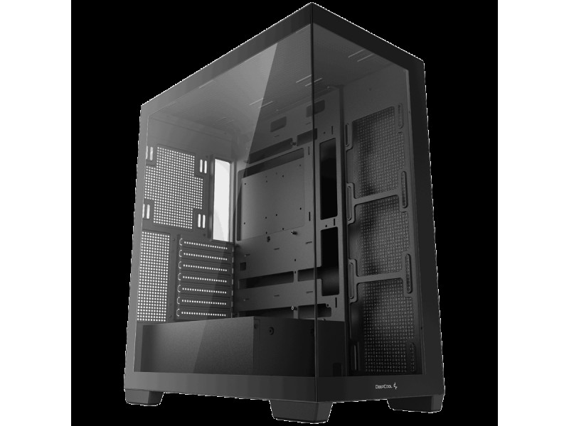 DeepCool CG580, Mid Tower, Mini-ITX/Micro-ATX/ATX, Rear Connector support, 2xUSB3.0, 1xAudio, Tempered Glass, Mesh Panel, Black, R-CG580-BKNDA0-G-1