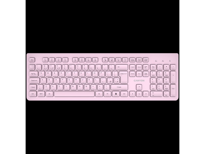 CANYON keyboard HKB-W01 UK/US AAA Wireless Pink