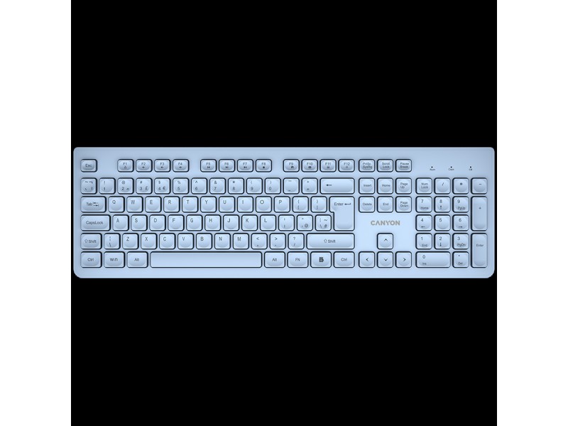 CANYON keyboard HKB-W01 UK/US AAA Wireless Blue
