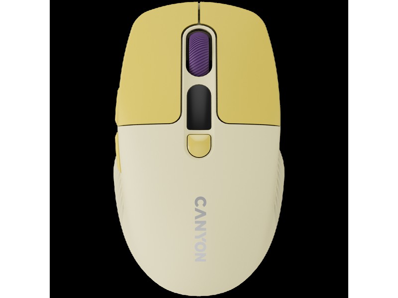 CANYON mouse MW-26 LCD Silent Dual Mode Wireless Yellow