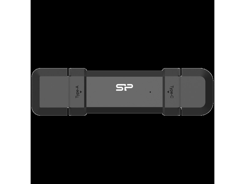 Silicon Power DS72 250GB USB Type-A and USB Type-C 3.2 Gen 2 Black
