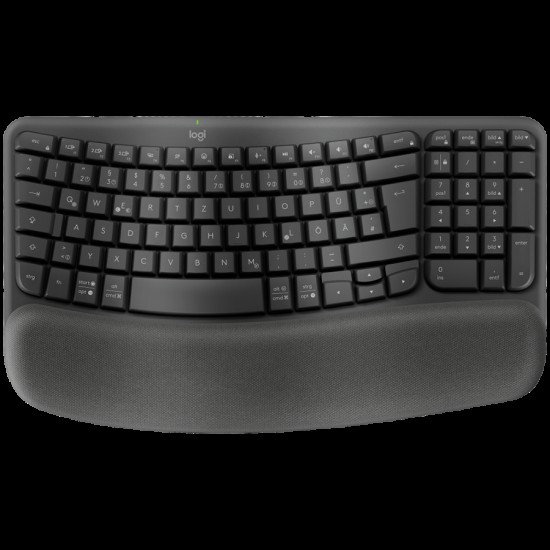 LOGITECH Wave Bluetooth ergonomic keyboard - GRAPHITE - US INT L - B2B