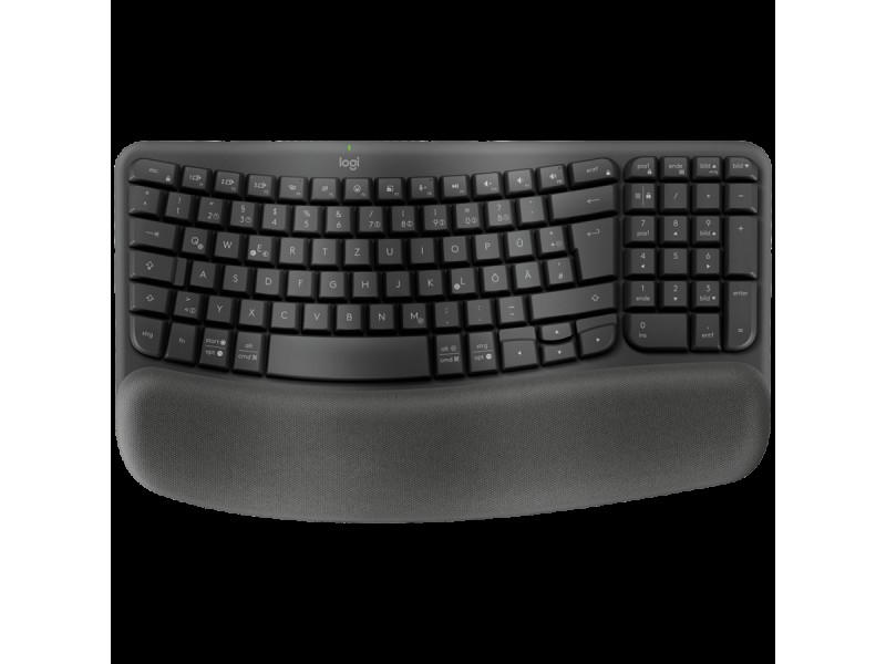 LOGITECH Wave Bluetooth ergonomic keyboard - GRAPHITE - US INT L - B2B