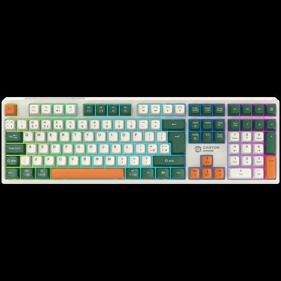 CANYON keyboard Shadder GKW-11 Mech RGB UK/US Wireless White CANYON keyboard Shadder GKW-11 Mech RGB UK/US Wireless White