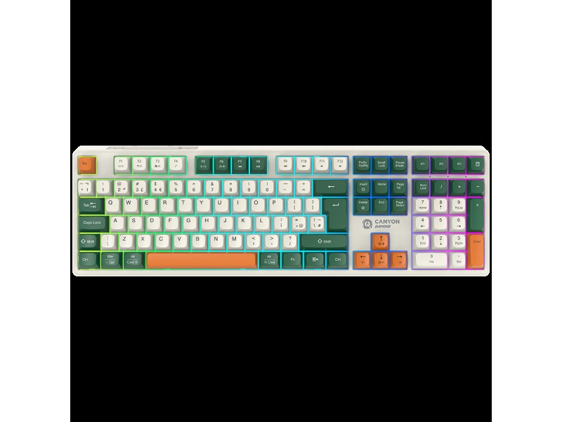 CANYON keyboard Shadder GKW-11 Mech RGB UK/US Wireless White