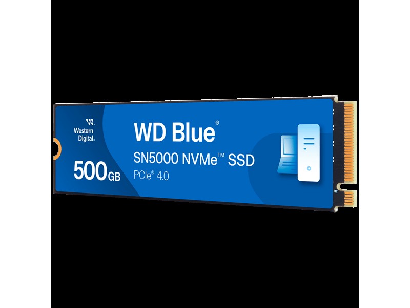 SSD WD Blue SN5000 NVMe (M.2 2280, 500GB, PCIe Gen4 16GT/s, up to 4 Lanes)