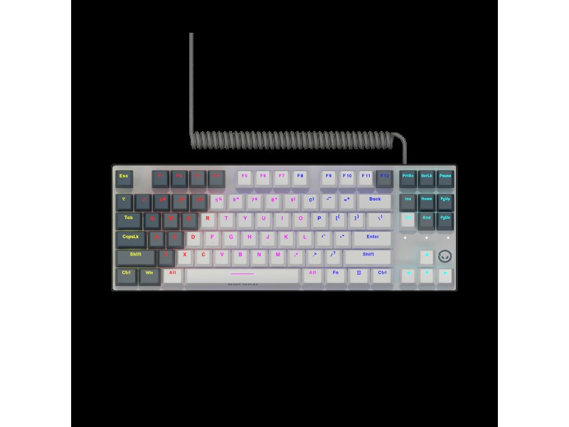 LORGAR Azar 514TKL, Wired RGB mechanical gaming keyboard, white, EN layout