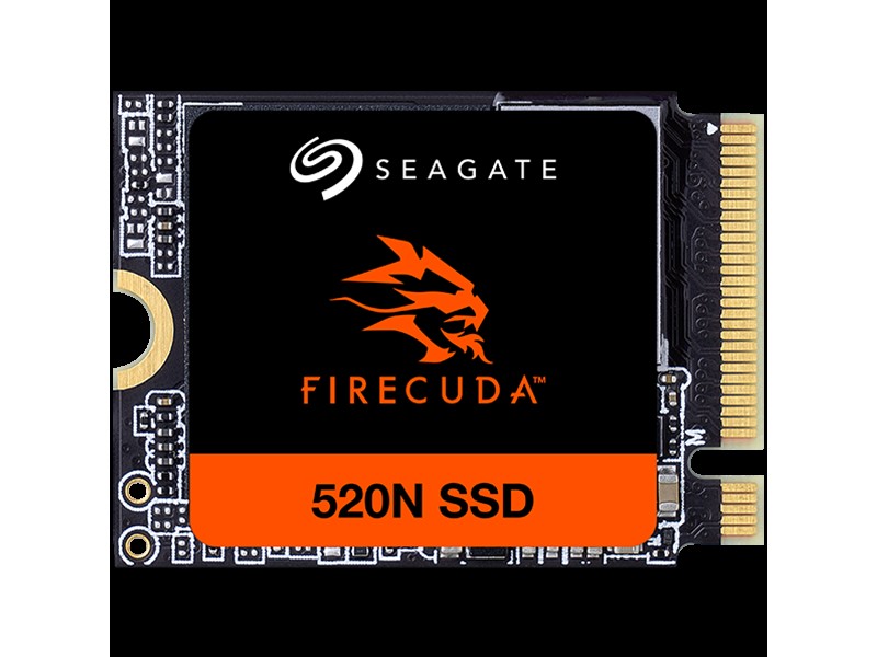 SSD SEAGATE FireCuda 520N 1.024TB M.2 2230-S2 PCIe Gen4 x4 NVMe 1.4, 3D TLC, Read/Write: 4800/4700 MBps, IOPS 800K/900K, Rescue Data Recovery Services 3 ani, TBW: 600