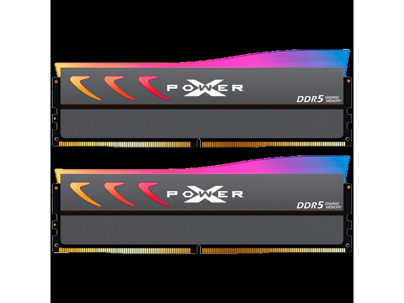 Silicon Power D5XN 64GB (32GBx2), DDR5-6000,C38,RGB-UDIMM,(2Gx8 DR),w/HS-G