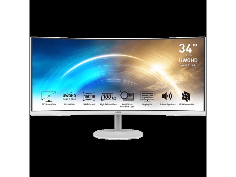 MSI PRO MP341CQW Professional Business Monitor, 34