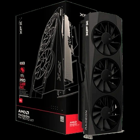 XFX Quicksilver AMD Radeon RX 9070XT Gaming Edition with 16GB GDDR6 HDMI 3xDP, AMD RDNA 4