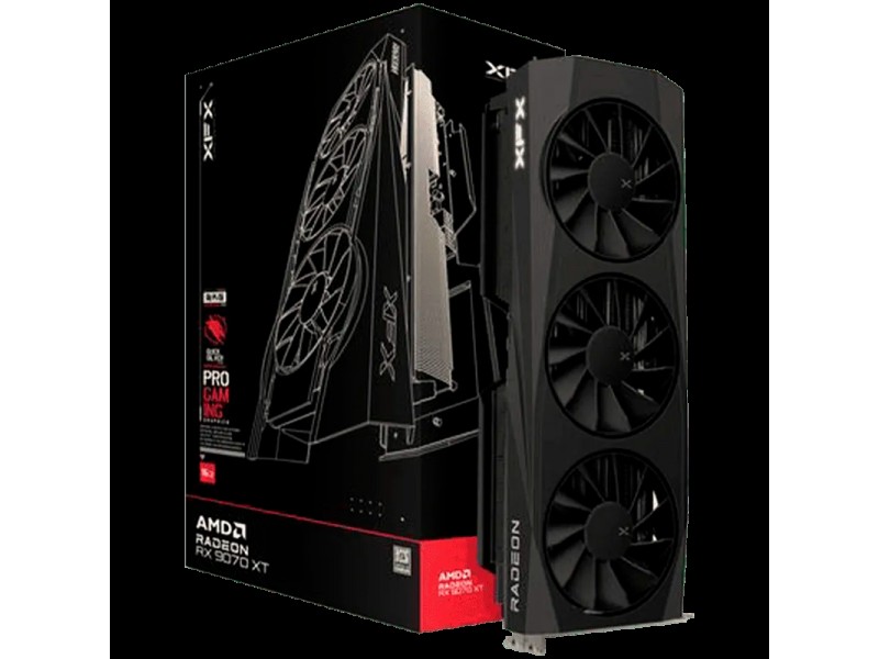 XFX Quicksilver AMD Radeon RX 9070XT Gaming Edition with 16GB GDDR6 HDMI 3xDP, AMD RDNA 4