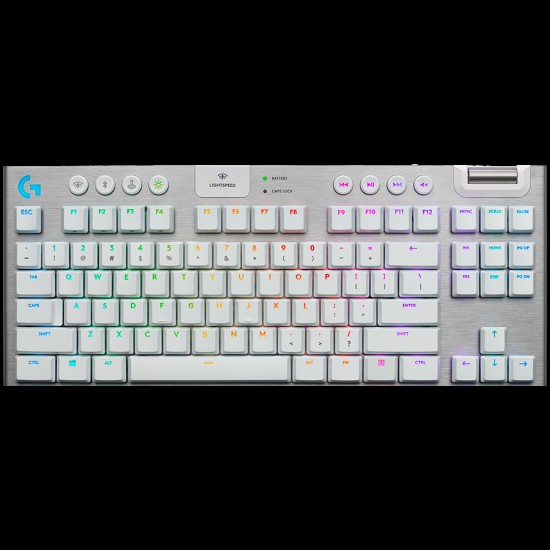 LOGITECH G915 X LIGHTSPEED Wireless Gaming Keyboard - WHITE - US INT L - 2.4GHZ/BT  - EMEA28i-935 - TACTILE