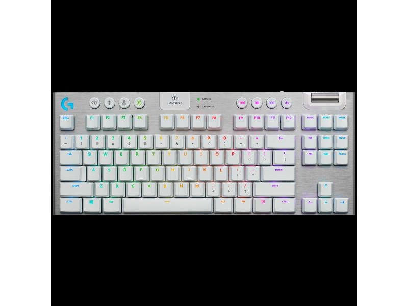 LOGITECH G915 X LIGHTSPEED Wireless Gaming Keyboard - WHITE - US INT L - 2.4GHZ/BT  - EMEA28i-935 - TACTILE