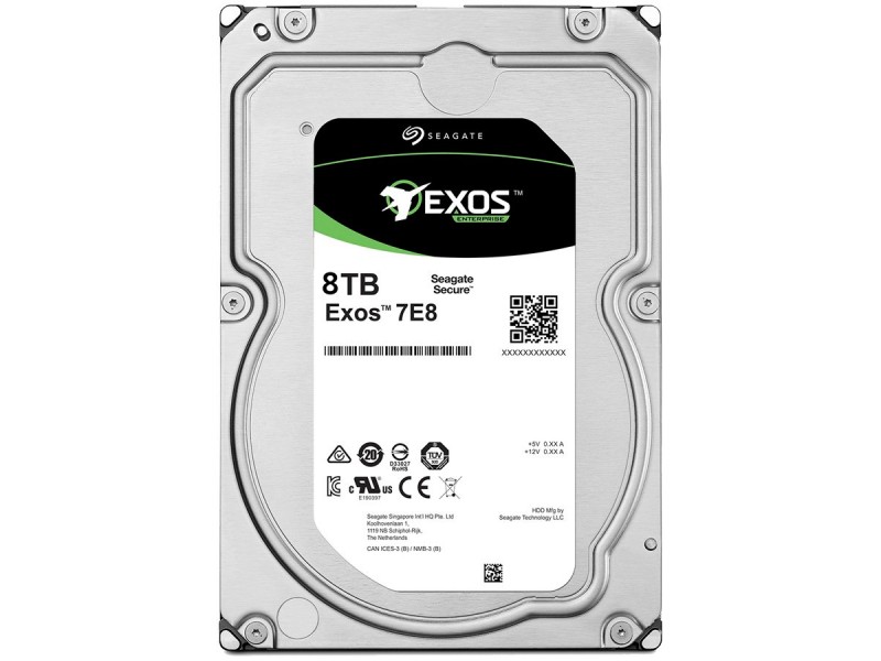 SEAGATE HDD Server Exos 7E8 512E/4kn (SED BASE, 3.5 /8TB/SATA 6GB/s/7200rpm)