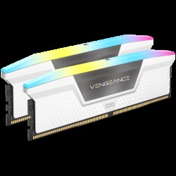 Corsair VENGEANCE RGB DDR5 32GB (2 x 16GB) DDR5 6400 CL36-48-48-104 1.35V XMP & EXPO - White