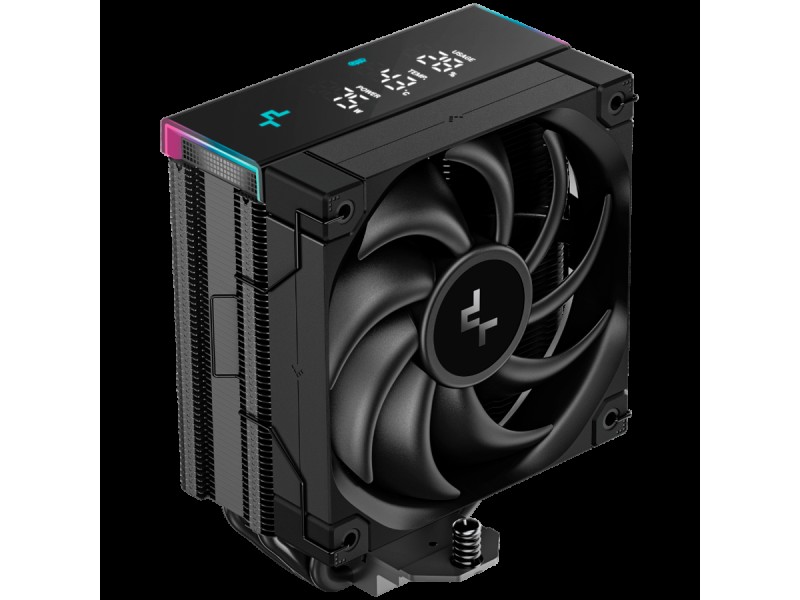 DeepCool AK400 DIGITAL PRO, CPU Air Cooler, 1x120mm FT12 SE PWM Fan, Digital Display, ARGB, Core Touch Technology 2.0, 4 Heatpipes, LGA1851/1700/1200/115x, AMD AM5/AM4, 126x97x159 mm(LxWxH), 3Y, R-AK400-BKAPMN-G