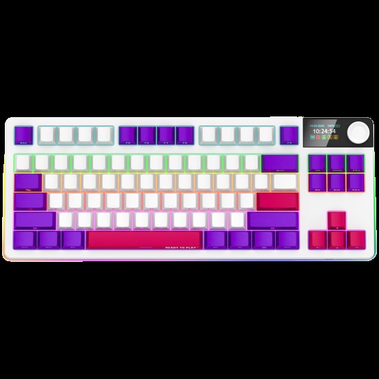LORGAR KBP70TKLW, Wireless TKL Mechanical Gaming Keyboard Pro, White, EN layout LORGAR KBP70TKLW, Wireless TKL Mechanical Gaming Keyboard Pro, White, EN layout