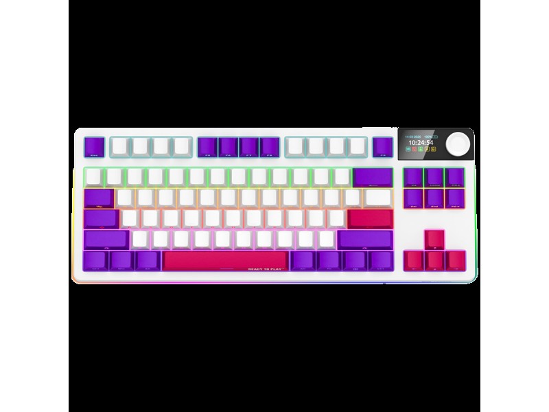 LORGAR KBP70TKLW, Wireless TKL Mechanical Gaming Keyboard Pro, White, EN layout