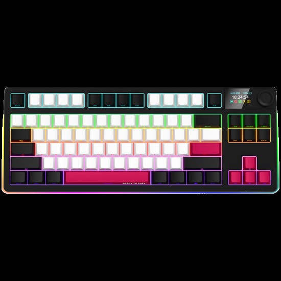 LORGAR KBP70TKLW, Wireless TKL Mechanical Gaming Keyboard Pro, Black/red, EN layout LORGAR KBP70TKLW, Wireless TKL Mechanical Gaming Keyboard Pro, Black/red, EN layout