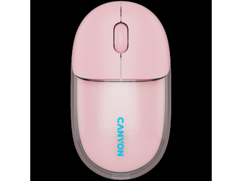 CANYON mouse OnClick 24 BT/ Wireless Transparent/Pink