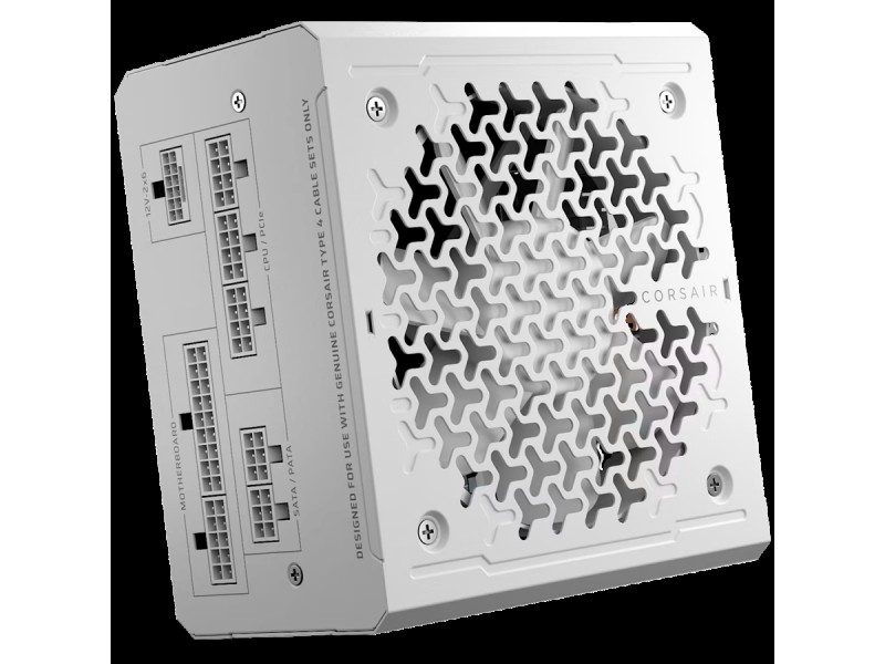 Corsair RMe White Series, RM1000e White, 1000 Watt, Cybenetics Gold Certified, Fully Modular Power Supply