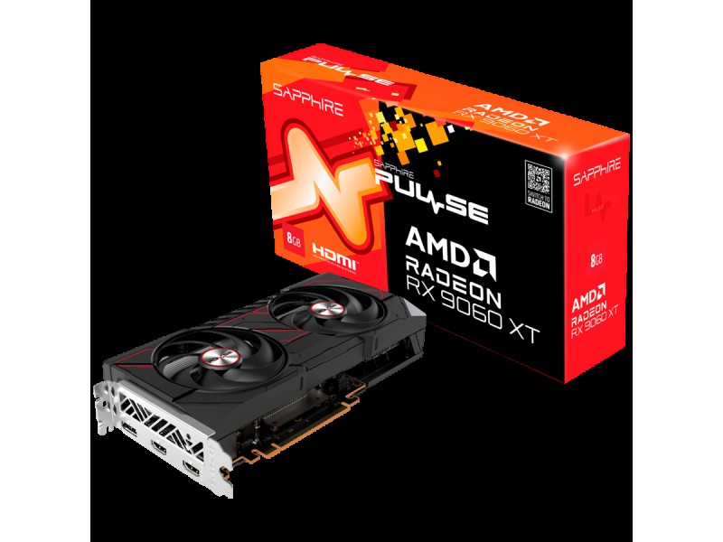 SAPPHIRE PULSE AMD RADEON RX 9060 XT GAMING OC 8GB DUAL HDMI / DP