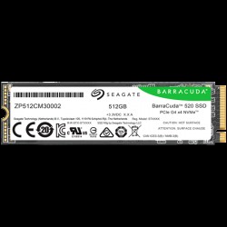 SSD SEAGATE BarraCuda 520 512GB M.2 2280-S2 PCIe Gen4 x4 NVMe 1.4, Read/Write: 5000/3800 MBps, TBW 200