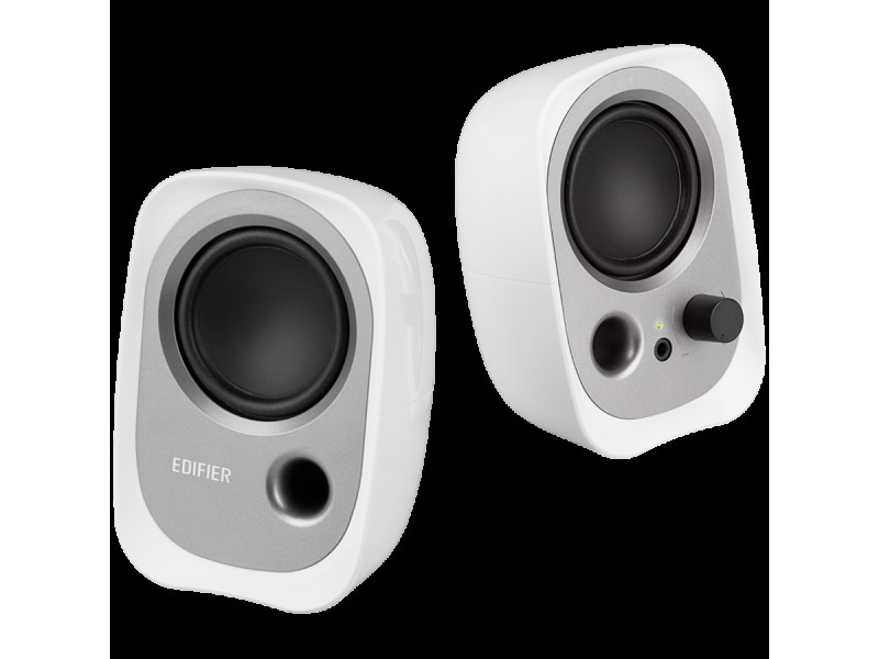Edifier R12U 2.0 Audio System, USB, AUX, 2.25-inch Drivers, 4W (RMS), Volume Control, White