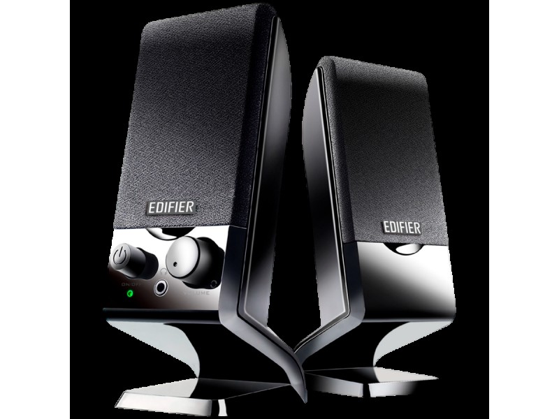 Edifier M1250 2.0 Audio System, USB, AUX, 1.2W (RMS), Volume Control, Black
