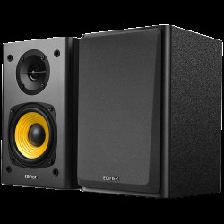 Edifier R1000T4 2.0 Bookshelf Speakers, BT V5.0, RCA, 0.5-inch Tweeters, 4-inch Drivers, 24W (RMS), Control Buttons, Black