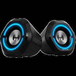 Edifier G1000 2.0 Audio System, BT V5.3, USB, AUX, 2.5-inch Drivers, RGB Lighting, 5W (RMS), Black