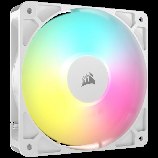 Corsair RS120 ARGB White, 120mm ARGB Fan, Single Pack
