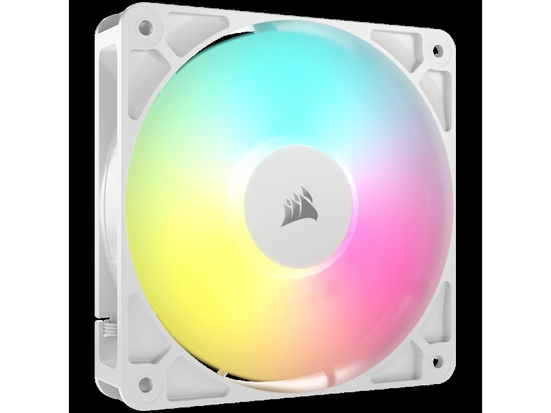 Corsair RS120 ARGB White, 120mm ARGB Fan, Single Pack