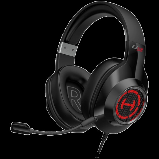 Edifier G2 II USB Gaming Headset, 50mm drivers, Virtual 7.1 Surround, RGB lighting, Noise-Canceling Microphone, Black