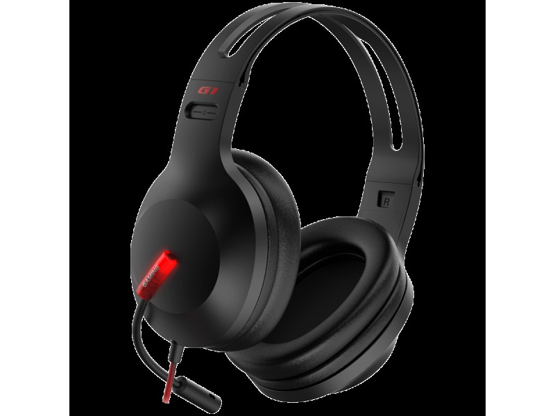 Edifier G1 USB Gaming Headset, 40mm Drivers, Retractable Microphone, AUX, Black
