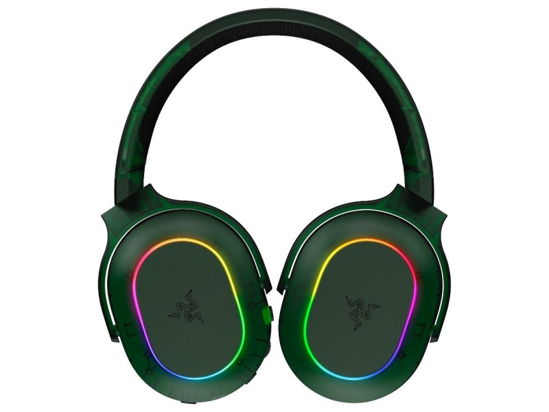 Razer Barracuda X Chroma Phantom Green Edition, Gaming Headset, Black, Oval Ear Cushions, 2.4 GHz Wireless / Bluetooth, Breathable Fabric with Memory Foam Cushions, Detachable Razer HyperClear Cardioid Mic, 7.1 Surround sound