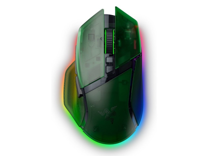 Razer Basilisk V3 Pro 35K Phantom Green Edition, Gaming mouse, Ergonomic Wireless Gaming Mouse, Charging Cable USB Type C, 30000DPI, Optical Mouse Switches Gen-3, 63 g, Focus Pro 30K Optical Sensor