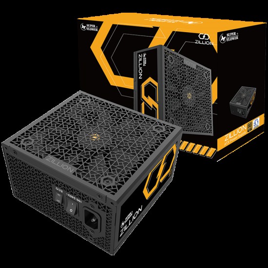 Super Flower Zillion FG Gold 1250W ATX 3.1 80 Plus Gold, Fully Modular, Flat Black Cables, 120mm Fan, 5 Year Warranty