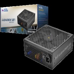 Super Flower Leadex III Gold 850W ATX 3.1 80 Plus Gold, Fully Modular, Flat Black Cables, 140mm Fan, 7 Year Warranty