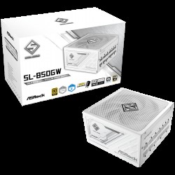 Asrock SL-850GW, 850W, 80 Plus GOLD, Fully Modular PSU, Japanese Capacitors, 2x EPS 12V CPU(4+4pin), 1x PCIe5.1 (12+4pin), 3x PCIe (6+2pin), 3x 4-pin connectors, 9x SATA, OCP, SCP, OVP, UVP, OTP, OPP protections, 135 mm Axial Fan, ATX 3.1 Asrock SL-850GW, 850W, 80 Plus GOLD, Fully Modular PSU, Japanese Capacitors, 2x EPS 12V CPU(4+4pin), 1x PCIe5.1 (12+4pin), 3x PCIe (6+2pin), 3x 4-pin connectors, 9x SATA, OCP, SCP, OVP, UVP, OTP, OPP protections, 135 mm Axial Fan, ATX 3.1