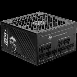MSI MPG A850GS PCIE5 Power Supply 850W, 80 PLUS Gold, Dual PCIe 5.1 Cables, ATX 3.1, 135mm Fan, Fan Stop, OCP/OTP/OPP/SCP/OVP/UVP/SIP/NLO, Active PFC, Dimensions: 150mmx150mmx86mm, 10Y Warranty