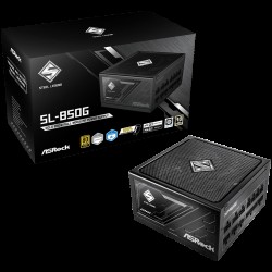 Asrock SL-850G, 850W, 80 Plus GOLD, Fully Modular PSU, Japanese Capacitors, 2x EPS 12V CPU(4+4pin), 1x PCIe5.1 (12+4pin), 3x PCIe (6+2pin), 3x 4-pin connectors, 9x SATA, OCP, SCP, OVP, UVP, OTP, OPP protections, 135 mm Axial Fan, ATX 3.1 Asrock SL-850G, 850W, 80 Plus GOLD, Fully Modular PSU, Japanese Capacitors, 2x EPS 12V CPU(4+4pin), 1x PCIe5.1 (12+4pin), 3x PCIe (6+2pin), 3x 4-pin connectors, 9x SATA, OCP, SCP, OVP, UVP, OTP, OPP protections, 135 mm Axial Fan, ATX 3.1