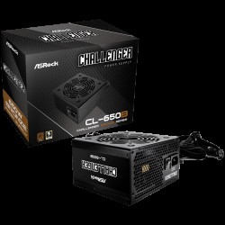 Asrock CL-650B, 650W, 80 Plus BRONZE, Non Modular PSU, 1x EPS 12V CPU(4+4pin), 2x PCIe (6+2pin), 2x 4-pin connectors, 4x SATA, OCP, SCP, OVP, UVP, OTP, OPP protections, 120 mm Fan, ATX 2.52, 5Y warranty Asrock CL-650B, 650W, 80 Plus BRONZE, Non Modular PSU, 1x EPS 12V CPU(4+4pin), 2x PCIe (6+2pin), 2x 4-pin connectors, 4x SATA, OCP, SCP, OVP, UVP, OTP, OPP protections, 120 mm Fan, ATX 2.52, 5Y warranty