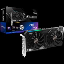 Asrock Intel Arc B580 Challenger 12GB OC, GDDR6, 192-bit, 1x HDMI 2.1a, 3x DP 2.1, 1x 8-pin Pwr connector, Dual fan, Recommended PSU 650W, 249x132x41mm, 2-slot, 90-GA5LZZ-00UANF.