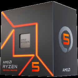 AMD CPU Desktop Ryzen 5 6C/12T 7400 (4.3GHz,22MB,65W,AM5) MPK, with Radeon Graphics and Wraith Stealth Cooler